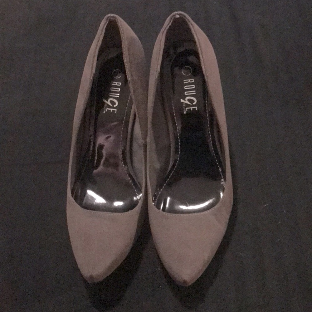 Faux Suede Platform Stiletto